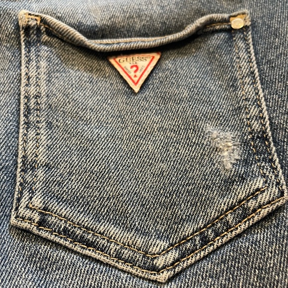 GUESS • Los Angeles • XS • Denim • Short • Overalls • Distressed • - Picture 4 of 4
